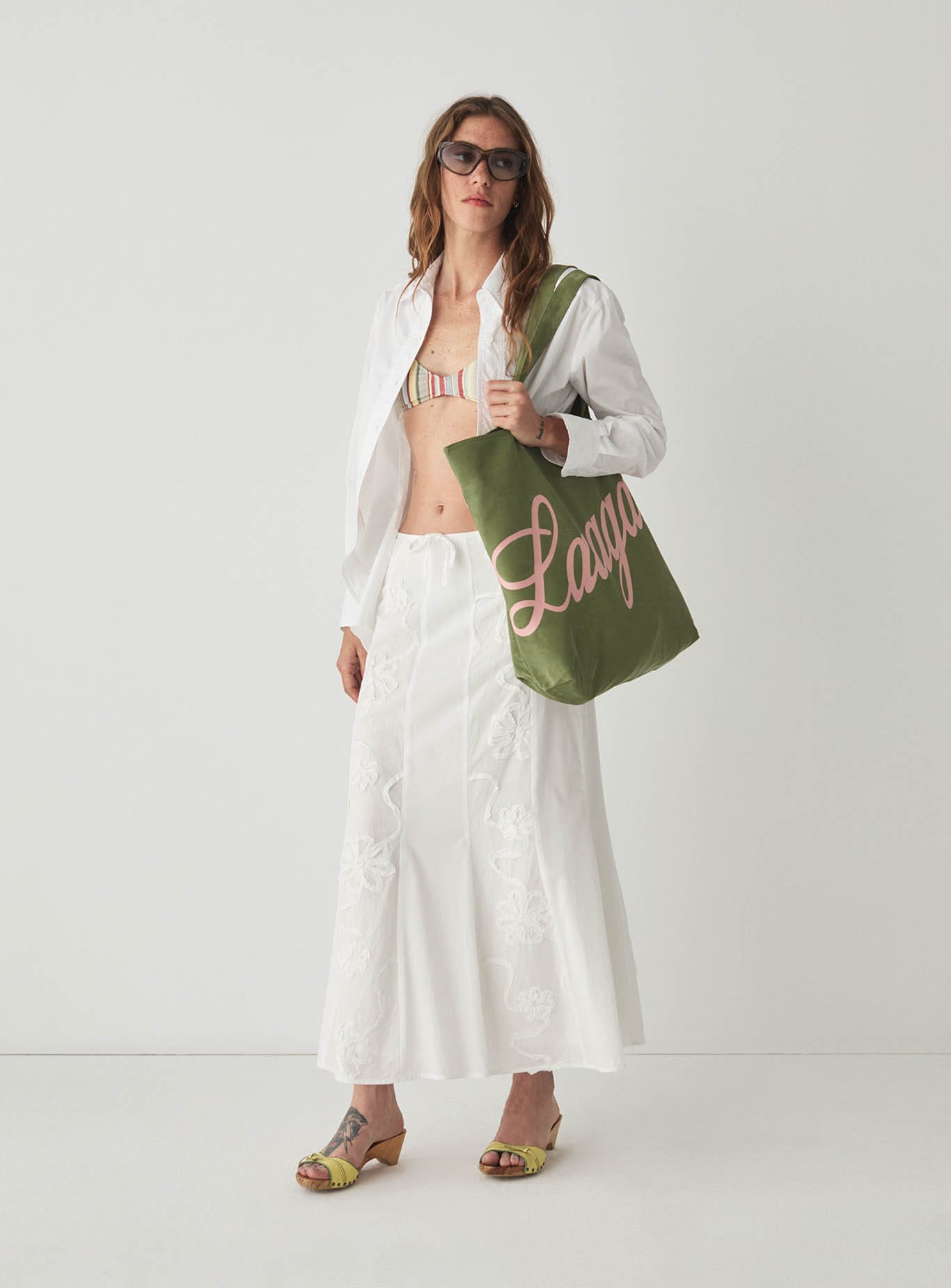 PARADISE KHAKI SHOPPER BAG