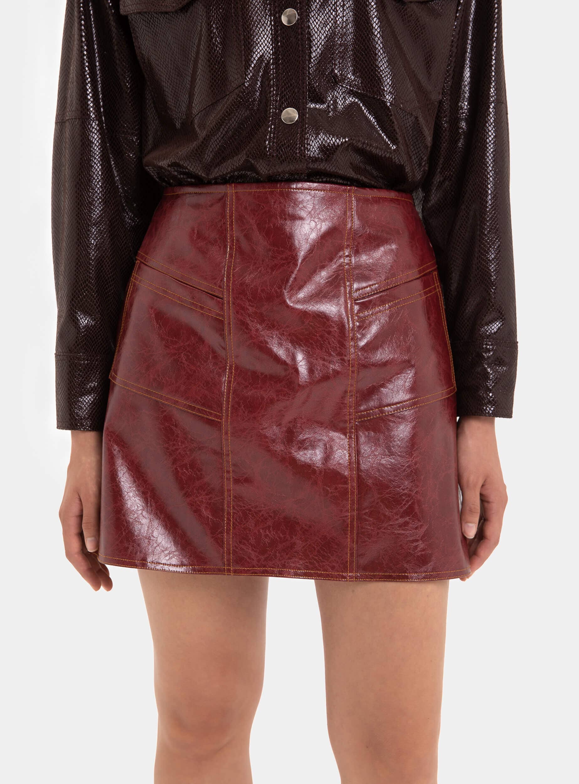FRANKIE FAUX LEATHER SKIRT – LAAGAM