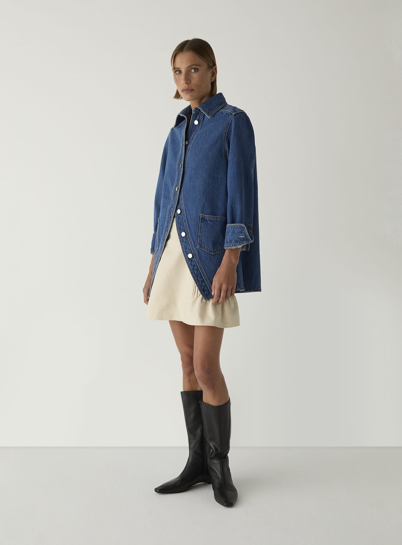 NO BOYFRIEND DENIM OVERSHIRT