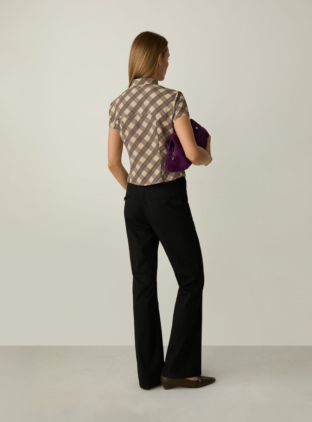 LOWELL BLACK FLARE PANTS
