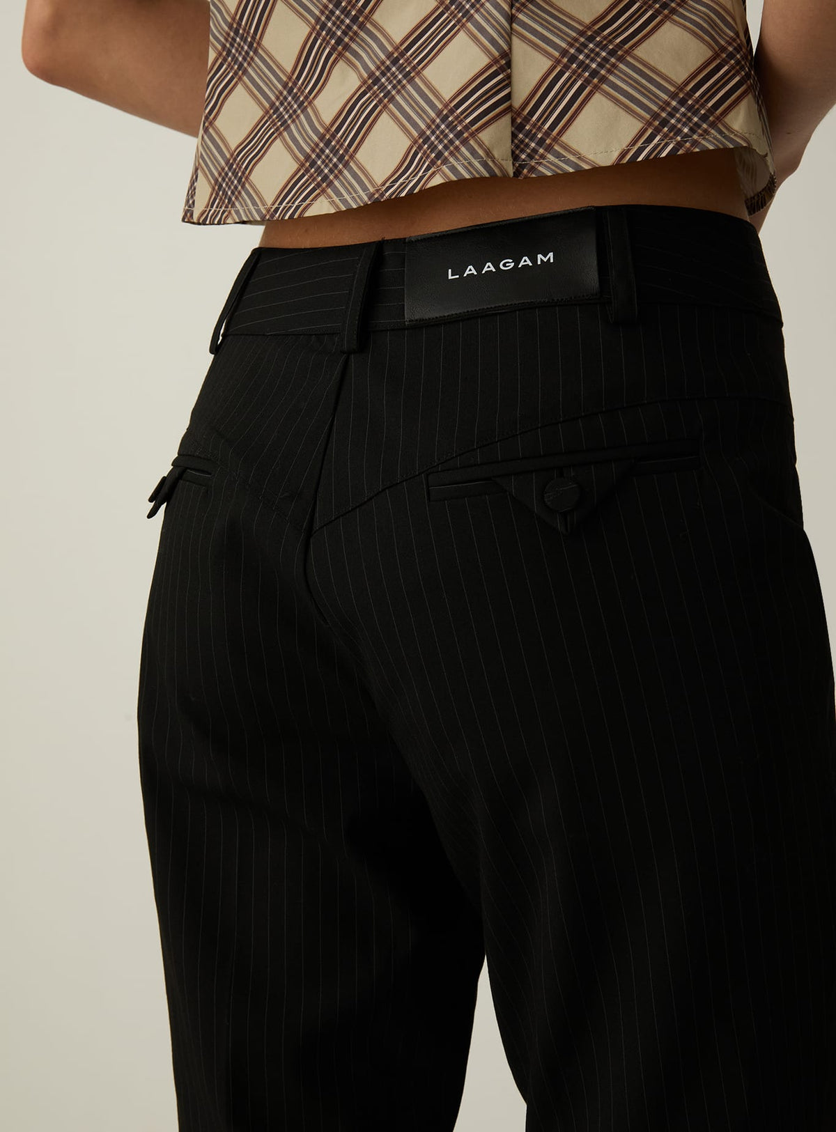 LOWELL BLACK FLARE PANTS