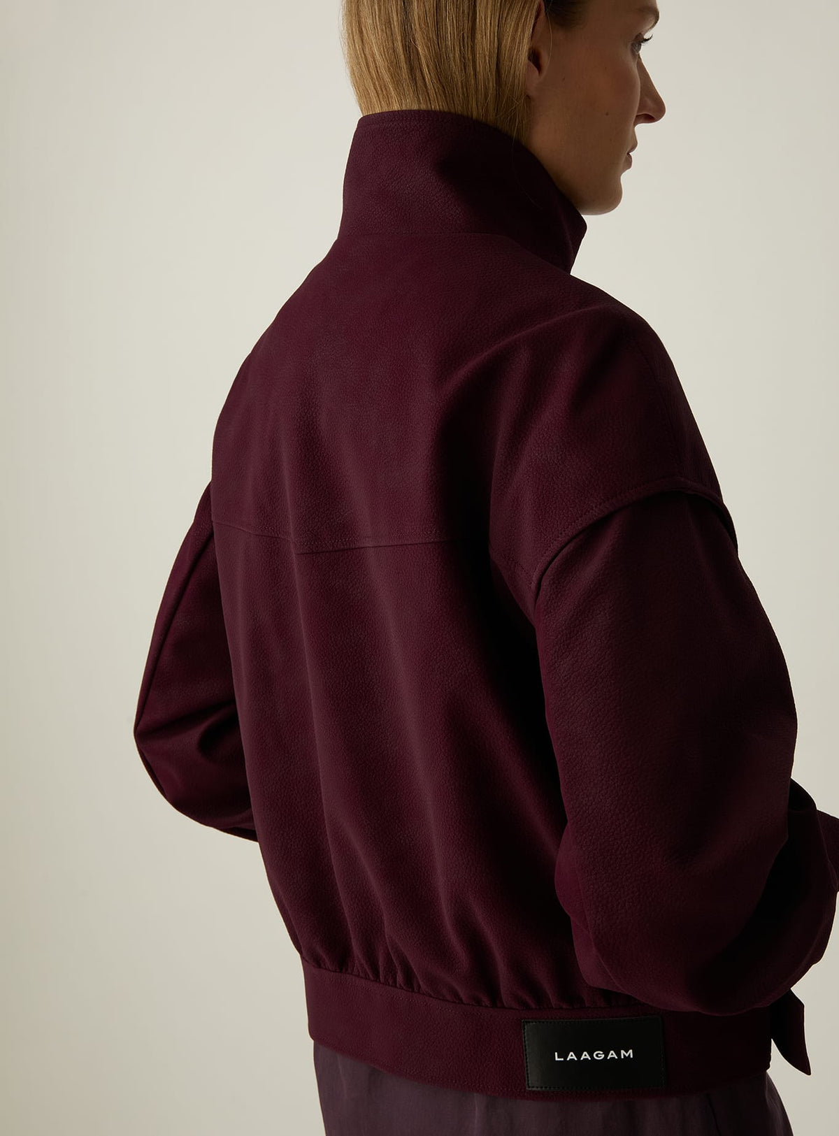 SIGNY BURGUNDY BOMBER JACKET