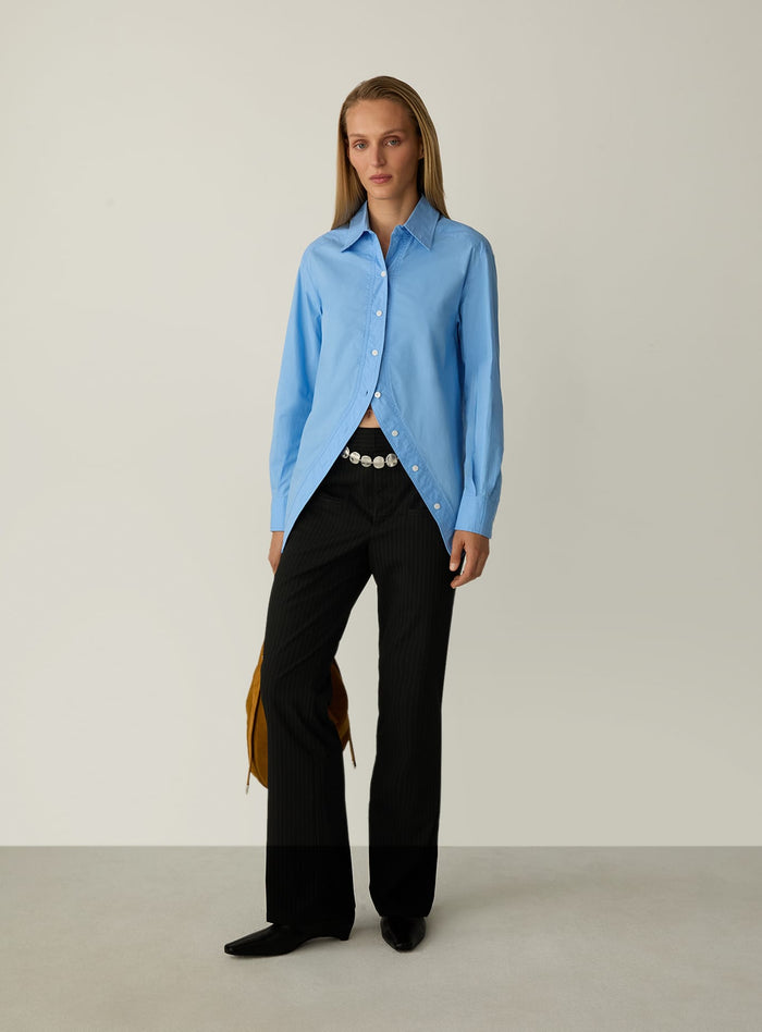 NO BOYFRIEND BLUE SHIRT