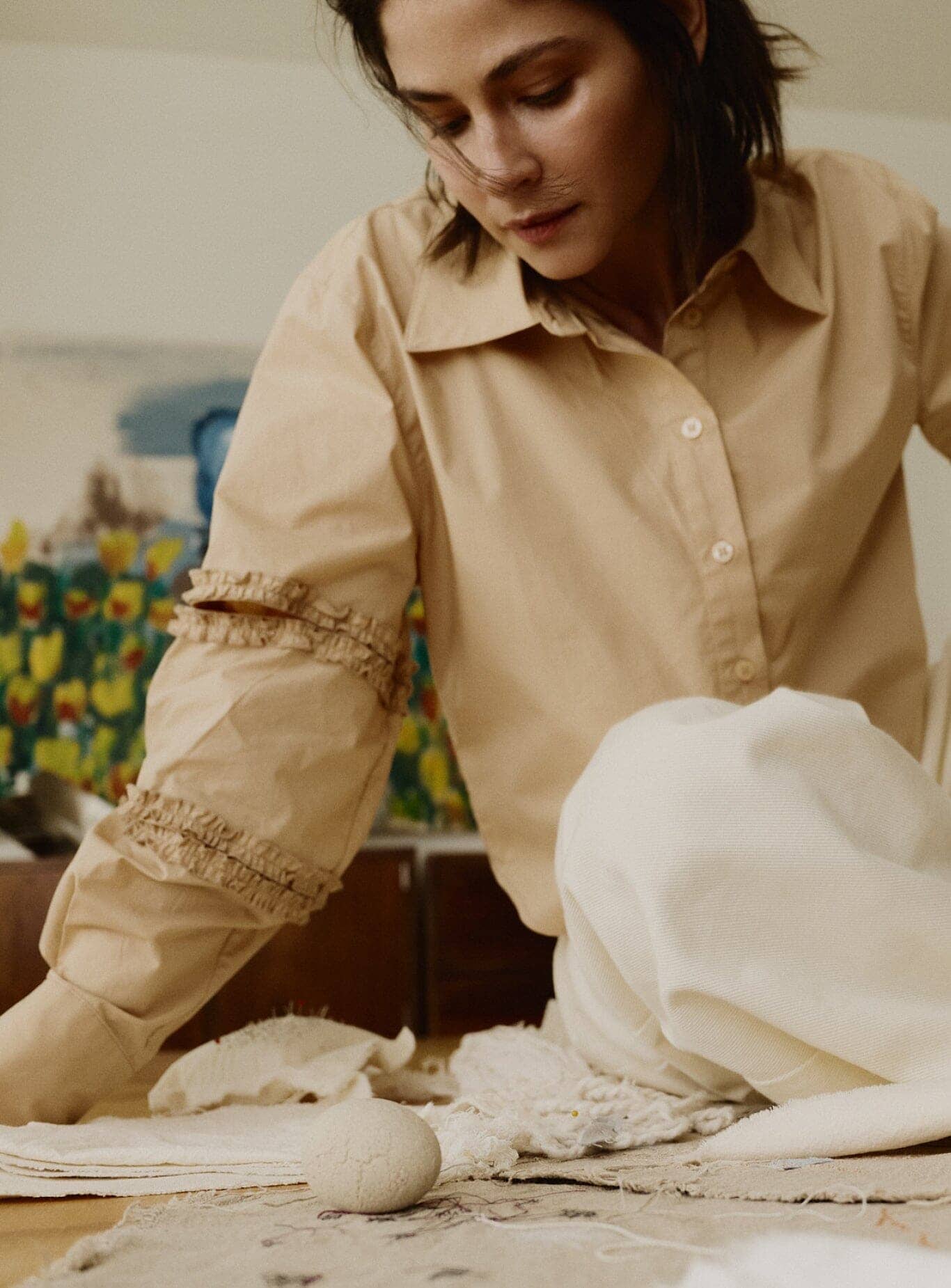 MUNA SAND CUT-OUT SHIRT