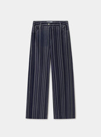 HOLLY BLUE CORDUROY STRIPED PANTS