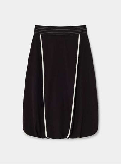 GINGER BLACK MIDI SKIRT