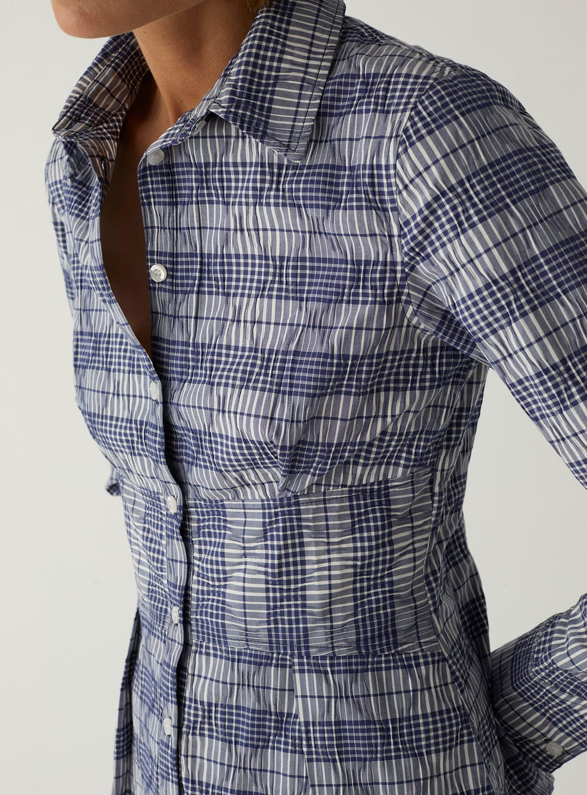 HELLA NAVY BLUE SQUARED SHIRT