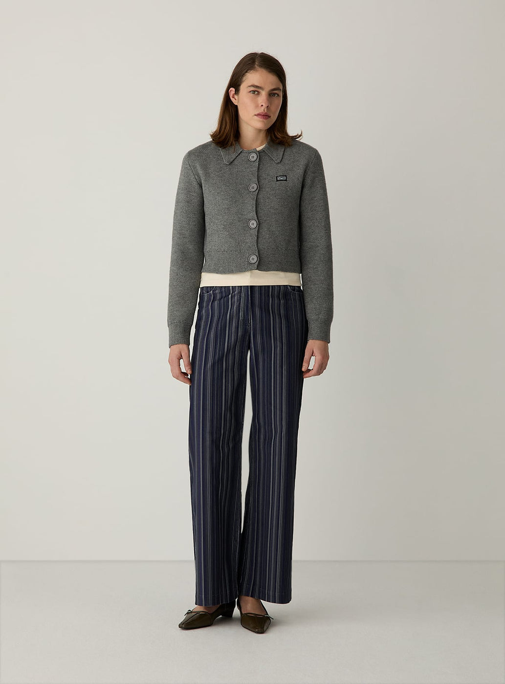 HOLLY BLUE CORDUROY STRIPED PANTS