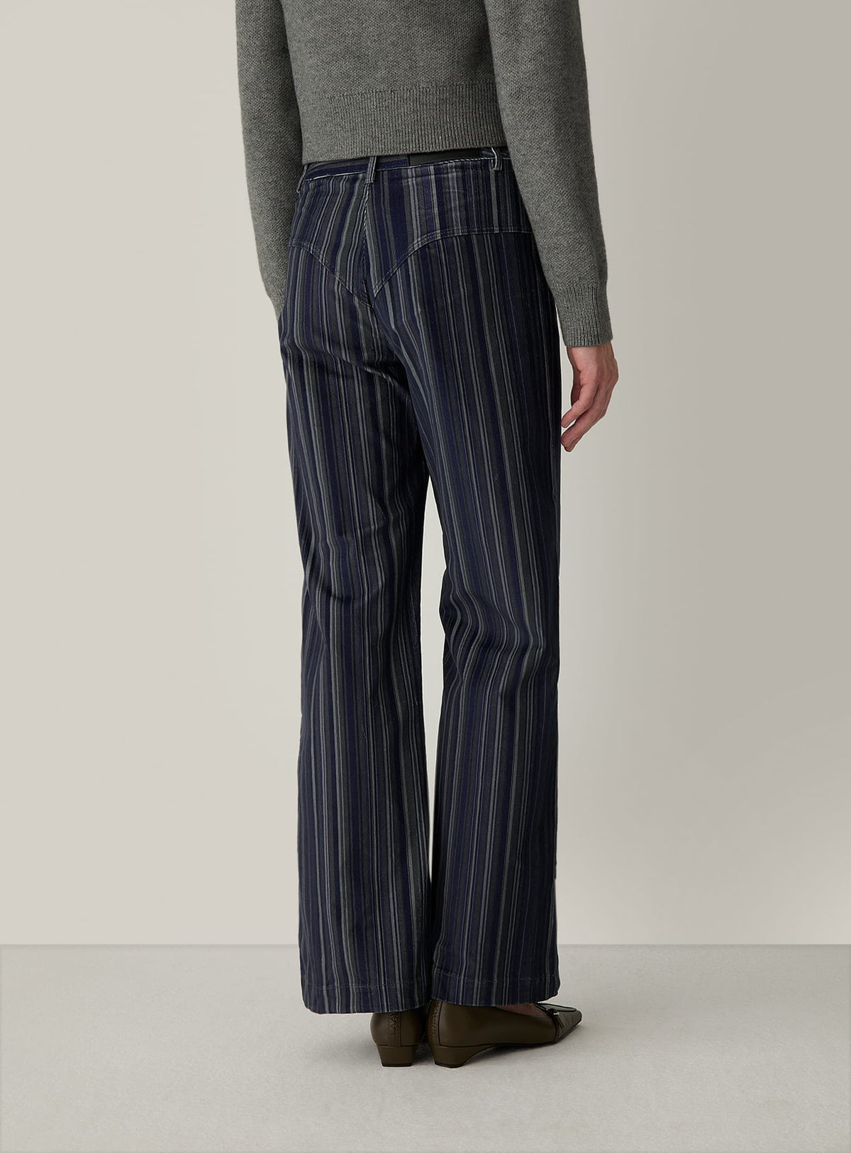 HOLLY BLUE CORDUROY STRIPED PANTS