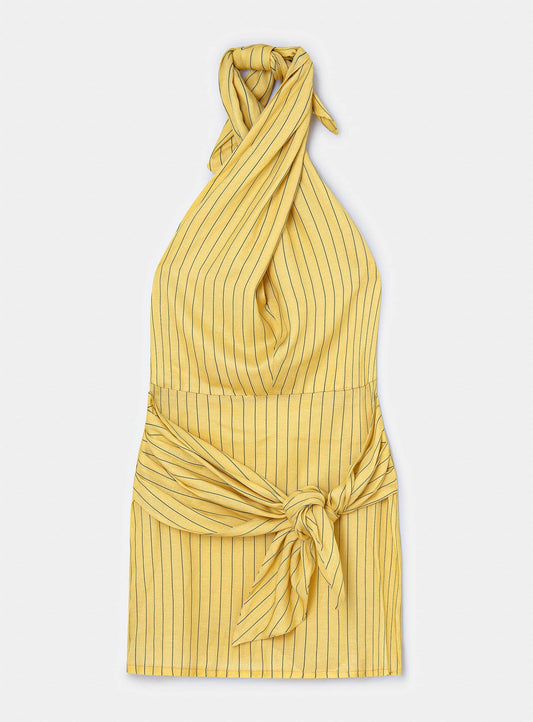 AMAZONA YELLOW SHORT DRESS