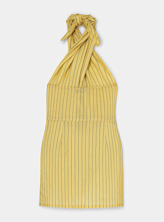AMAZONA YELLOW SHORT DRESS
