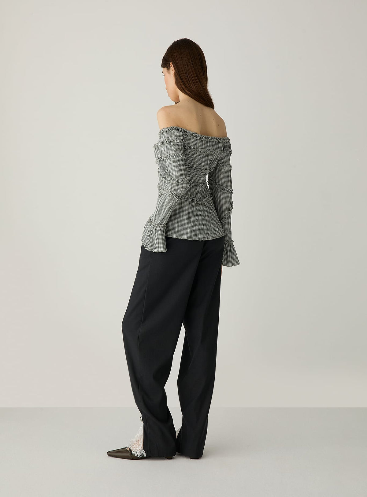 IVAH GREY TAILORED PANTS