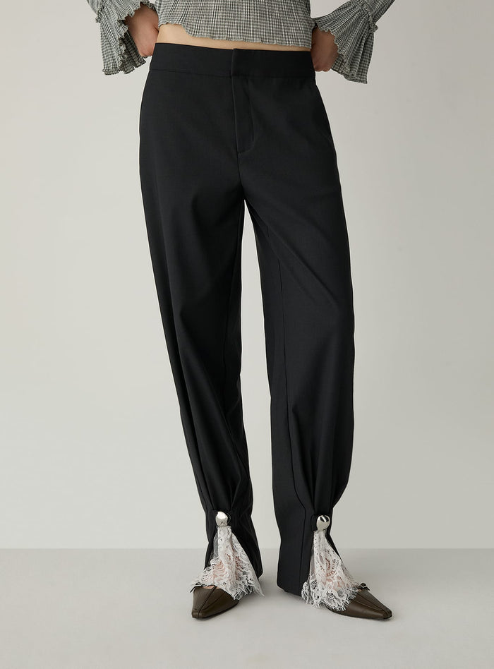 IVAH GREY TAILORED PANTS