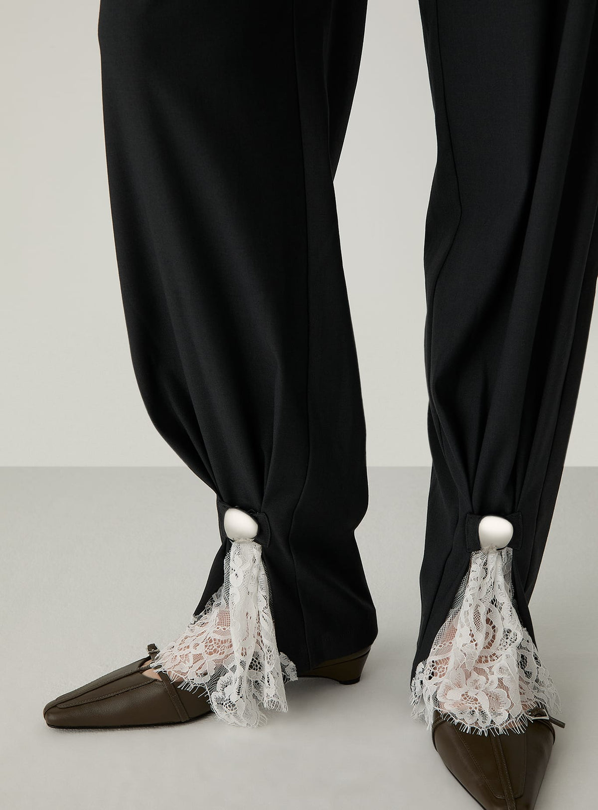 IVAH GREY TAILORED PANTS