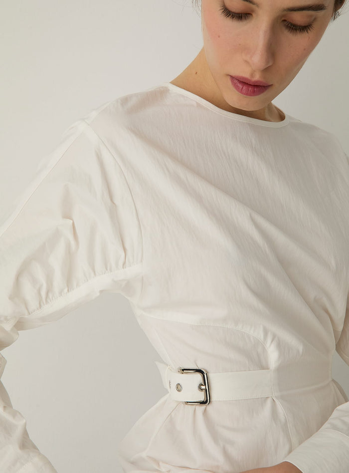 JAXE ECRU LONG SLEEVE BLOUSE