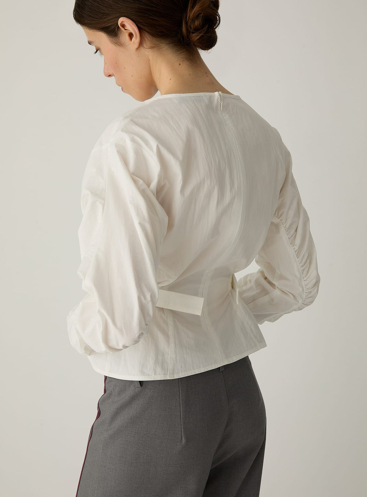 JAXE ECRU LONG SLEEVE BLOUSE