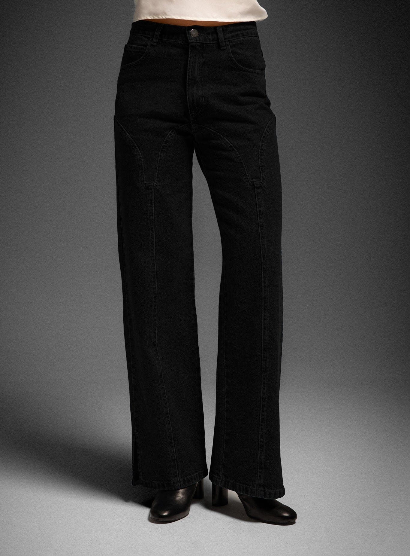 DE-NIMES BLACK JEANS