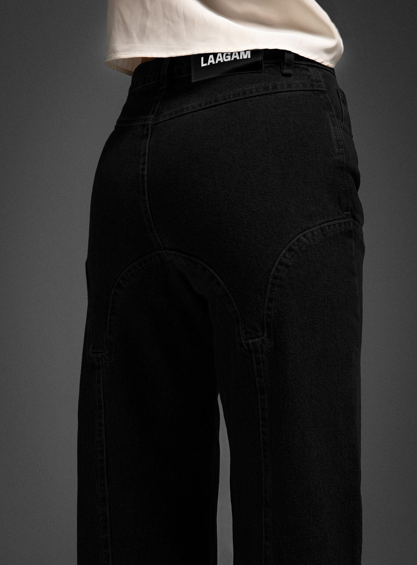 DE-NIMES BLACK JEANS