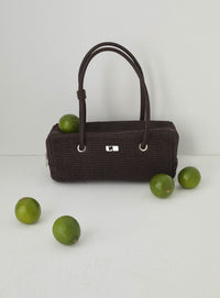 JODIE RAFFIA BROWN BAG