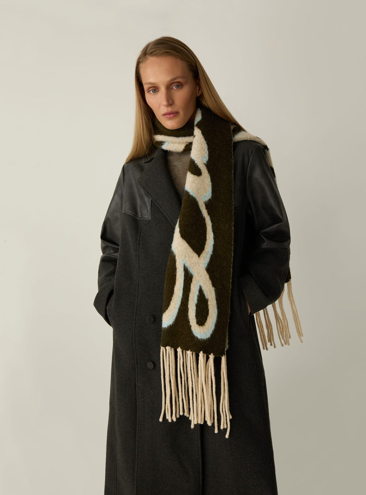 JUNO BROWN SCARF
