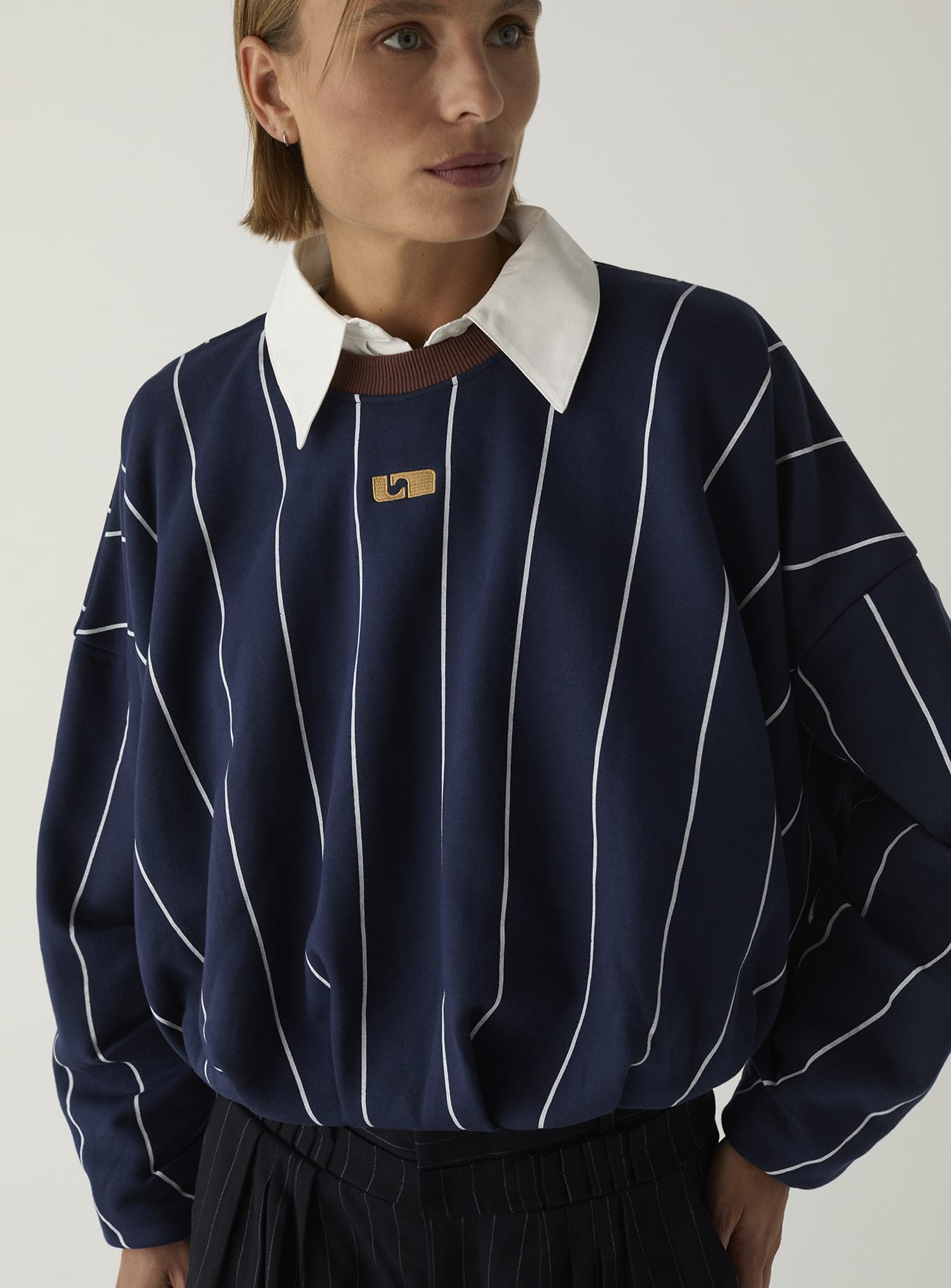 KELLY NAVY STRIPED SWEATSHIRT