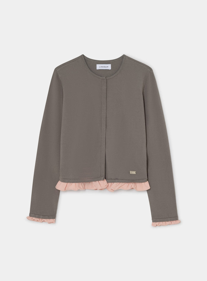 CAMELIA GREY KNITTED TOP