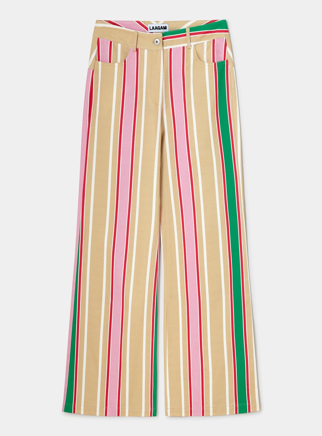 LEROY BROWN STRIPED TWILL PANTS