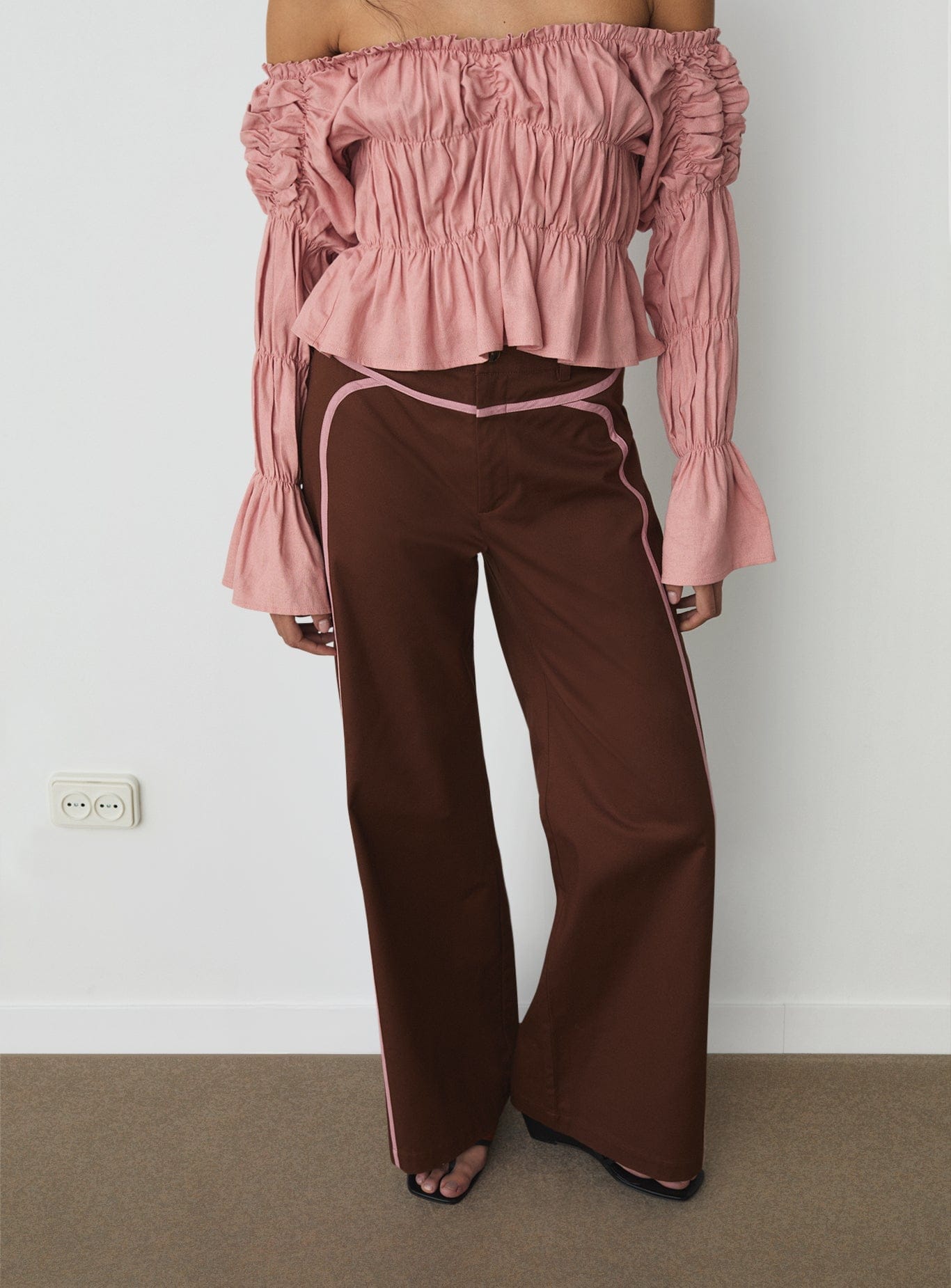 LEXIE BROWN SERGE PANTS