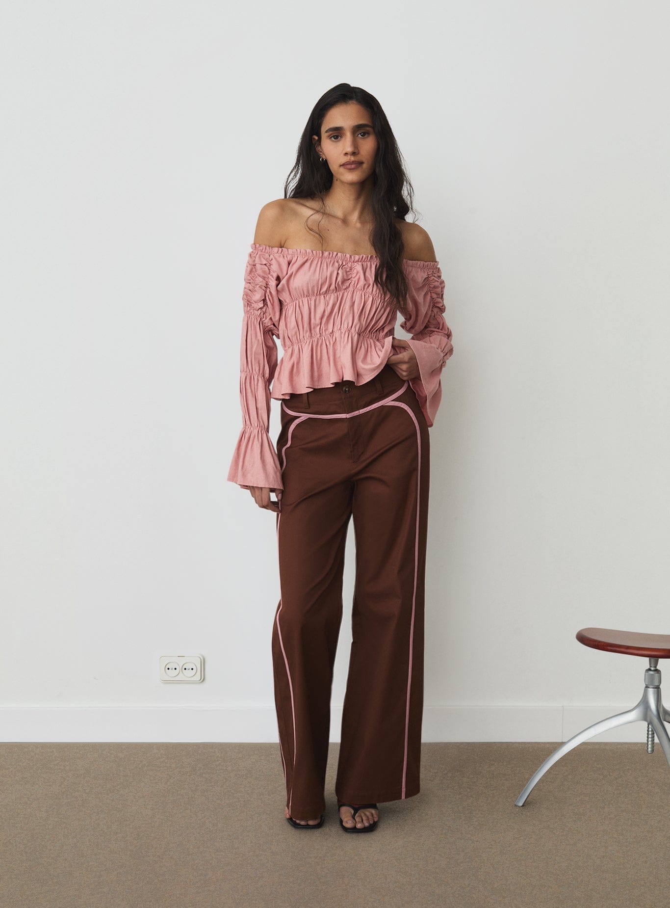 LEXIE BROWN SERGE PANTS