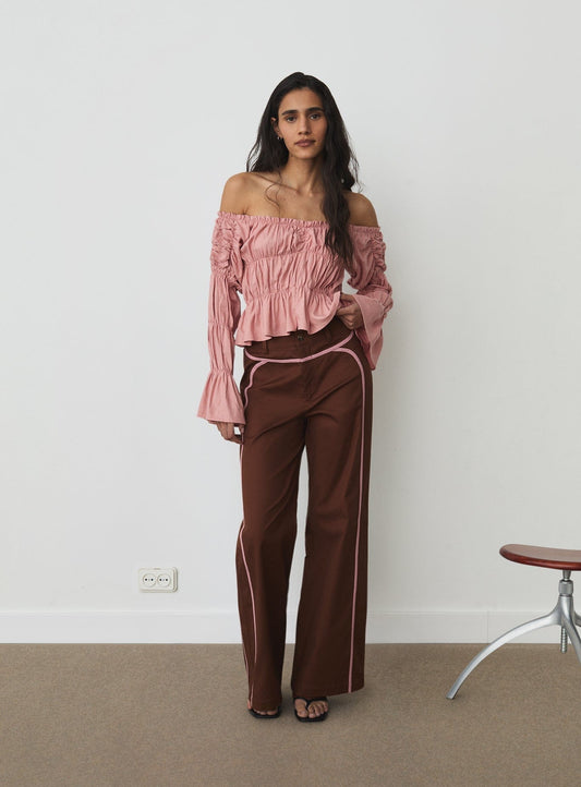 LEXIE BROWN SERGE PANTS