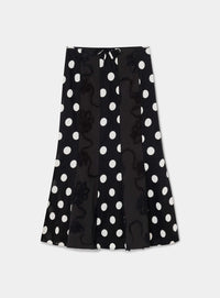 LILA BLACK MIDI SKIRT