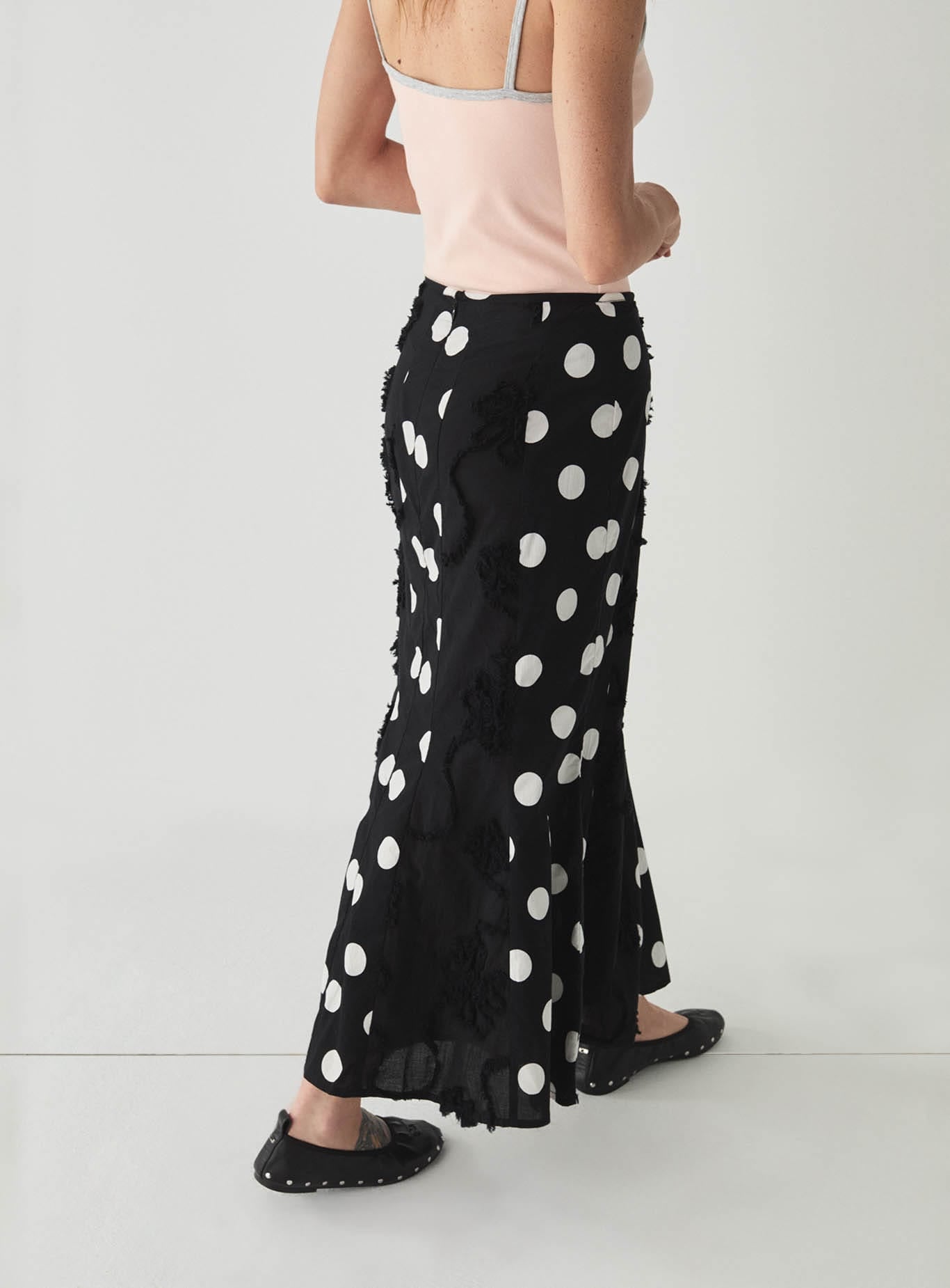 LILA BLACK MIDI SKIRT