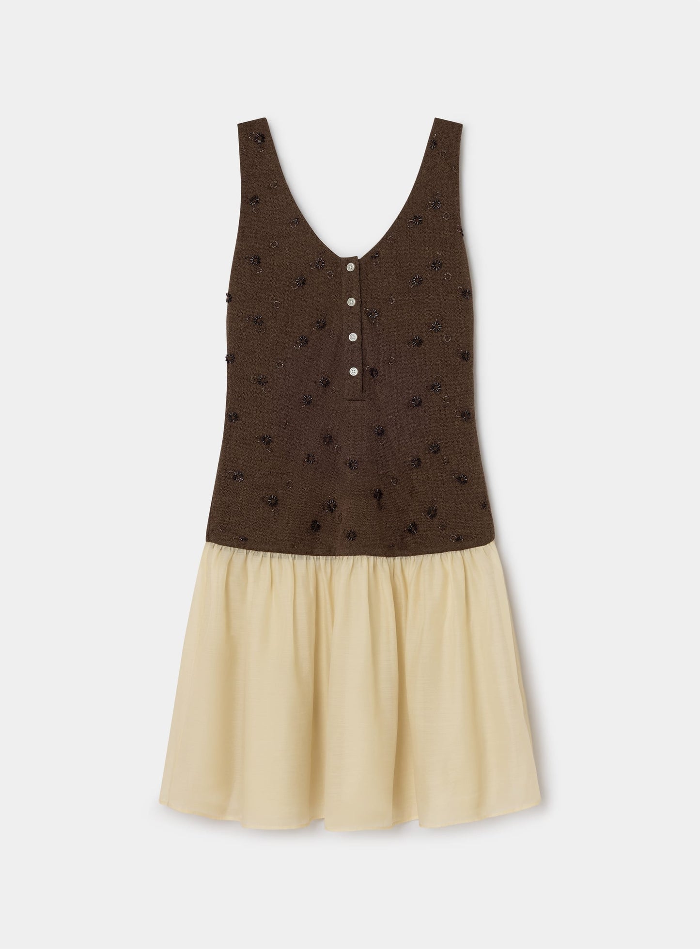 LIORA BROWN SHORT DRESS