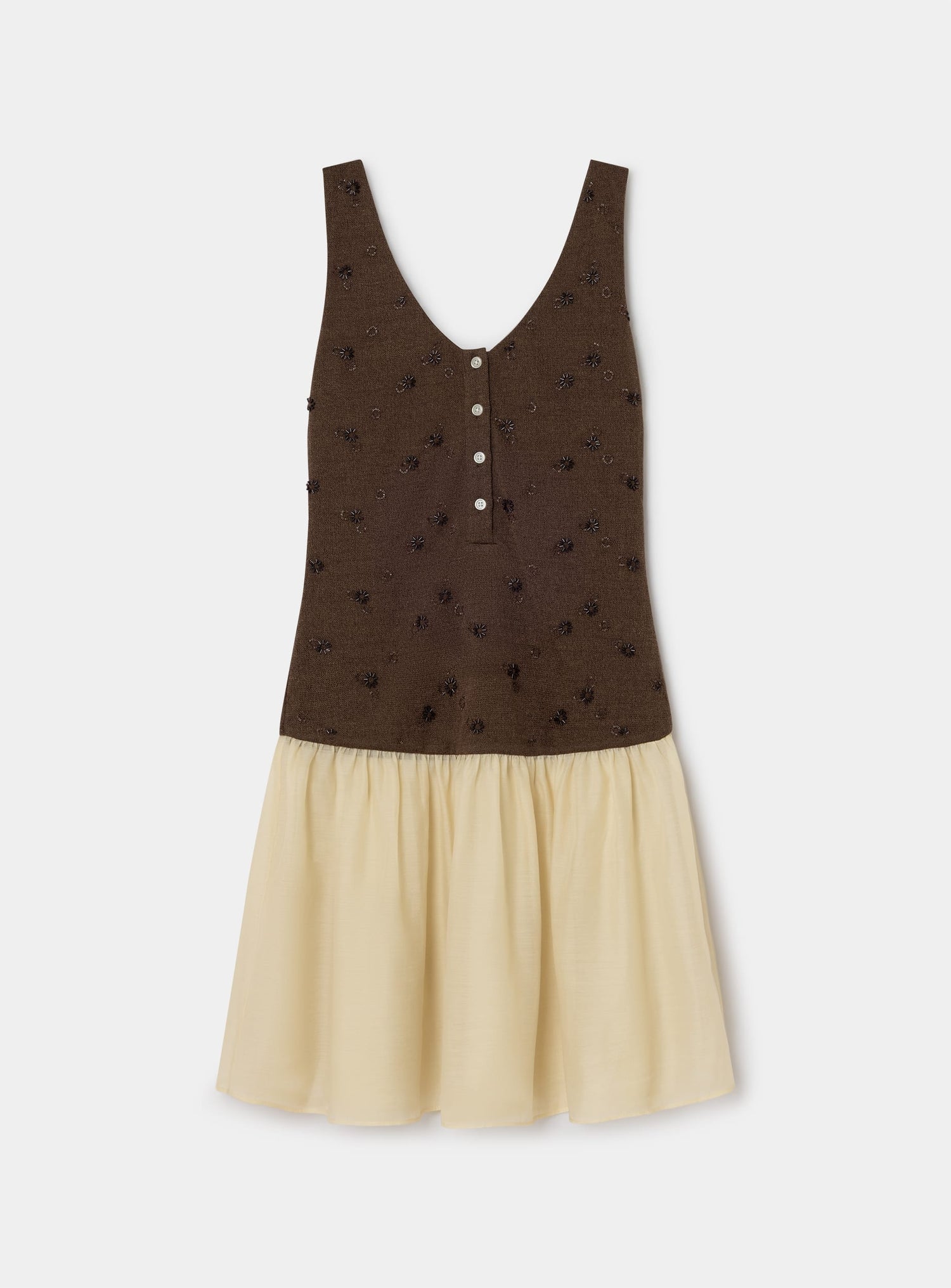 LIORA BROWN SHORT DRESS