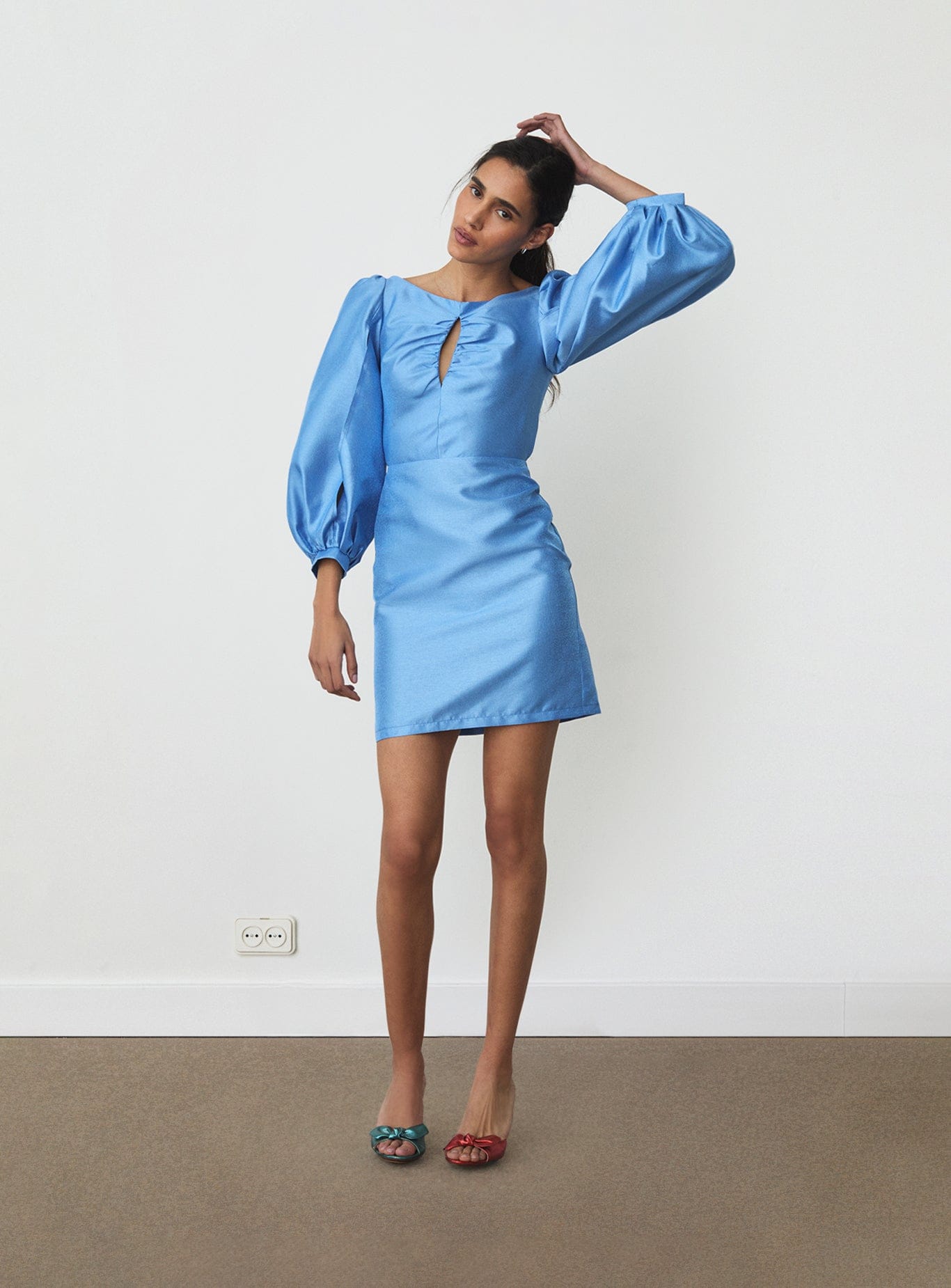 LIZA BLUE SHORT DRESS