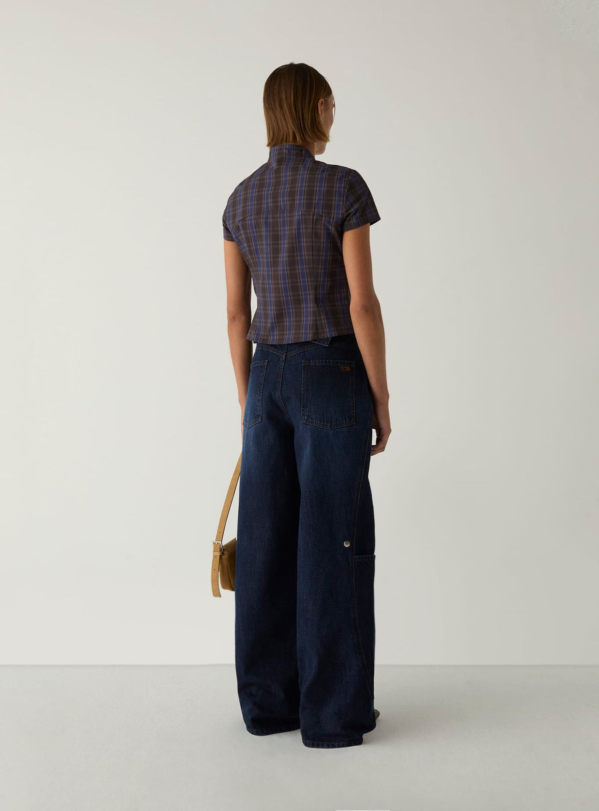 AZURA BROWN SQUARED TOP