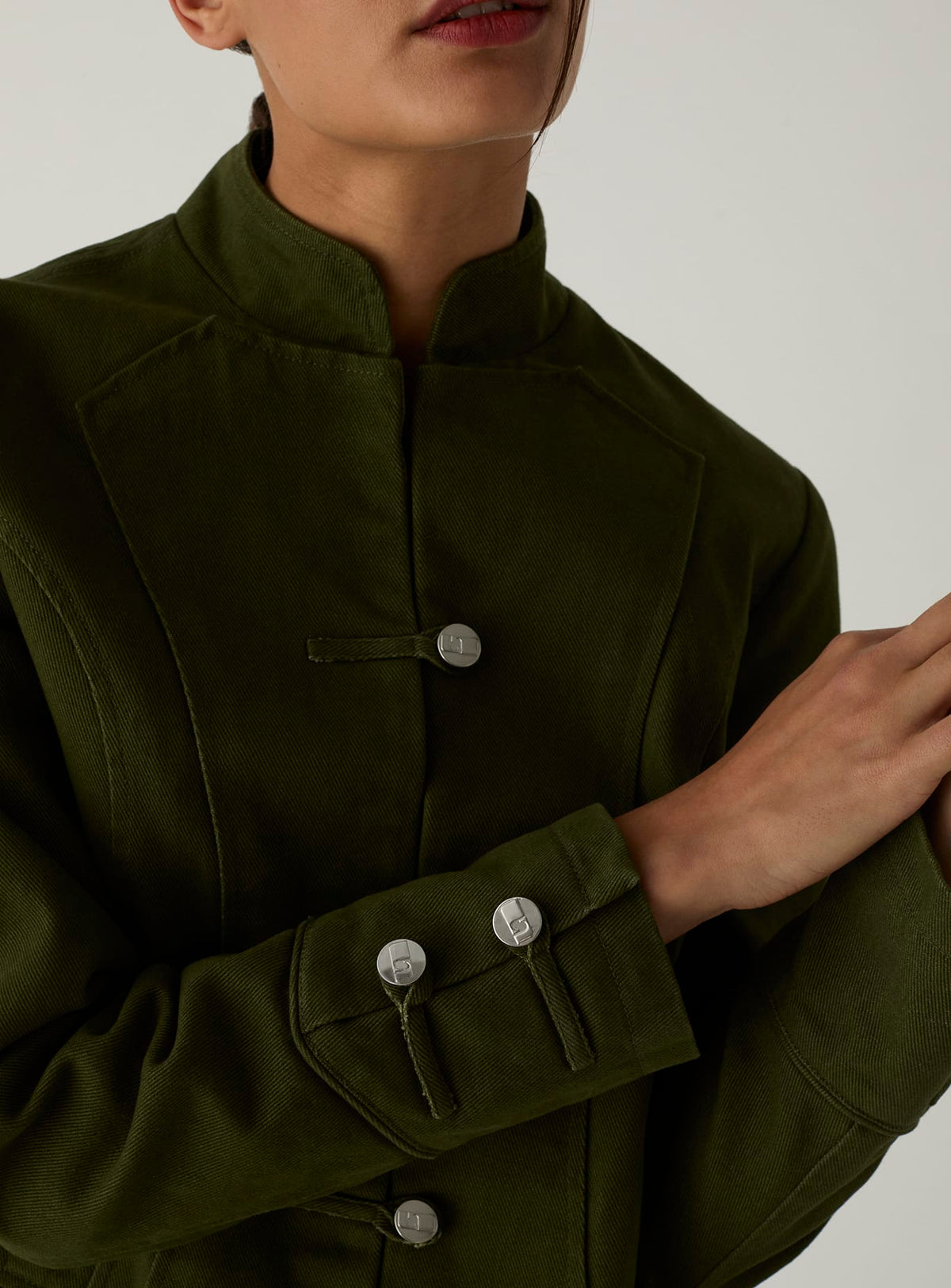 LORETTE KHAKI SERGE JACKET