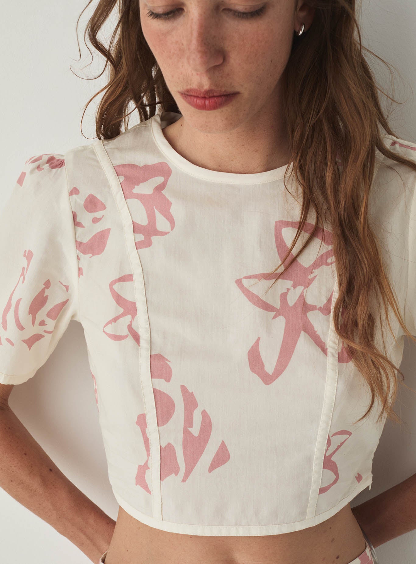 LUCILLE WHITE CROP TOP