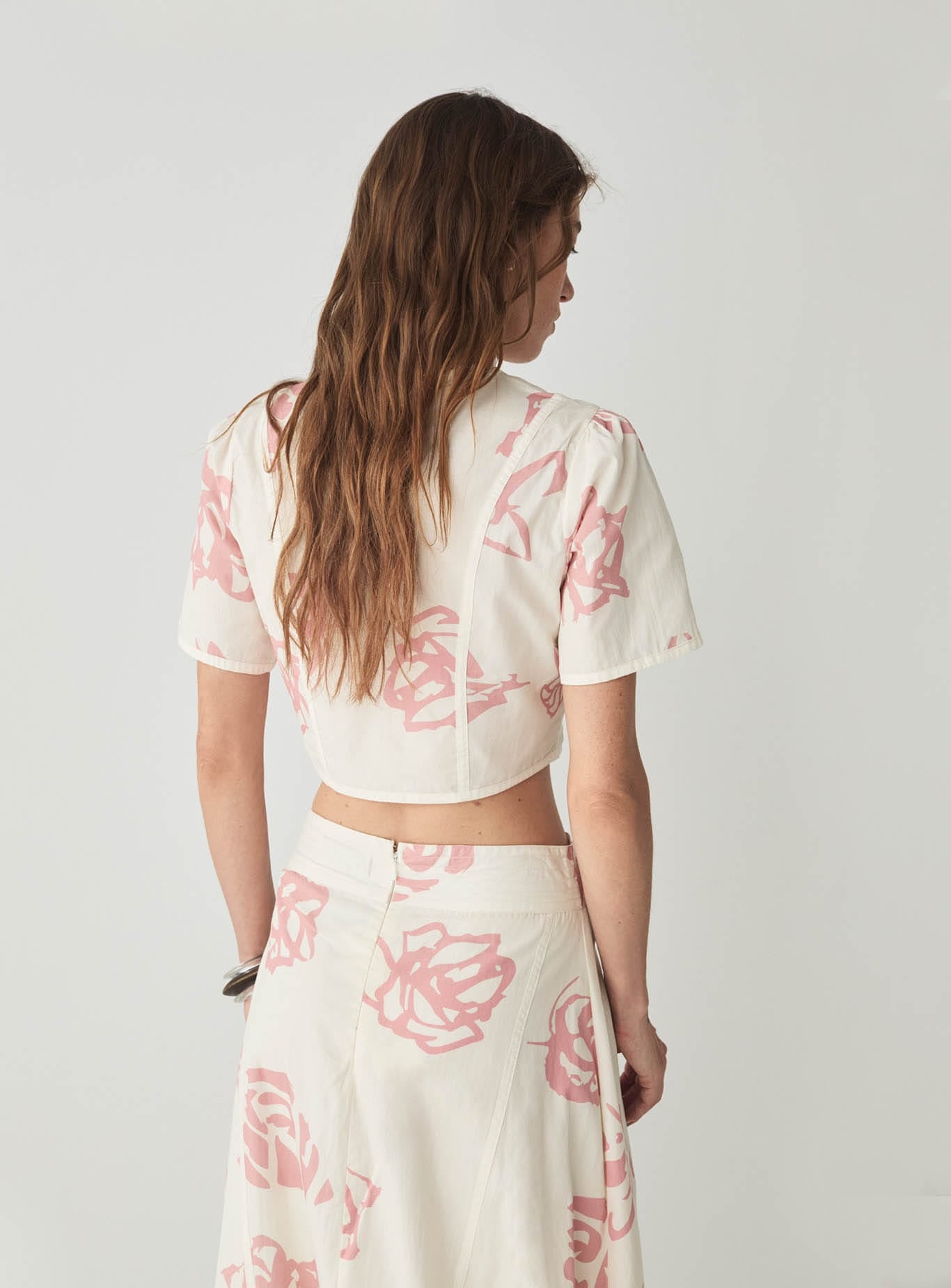 LUCILLE WHITE CROP TOP