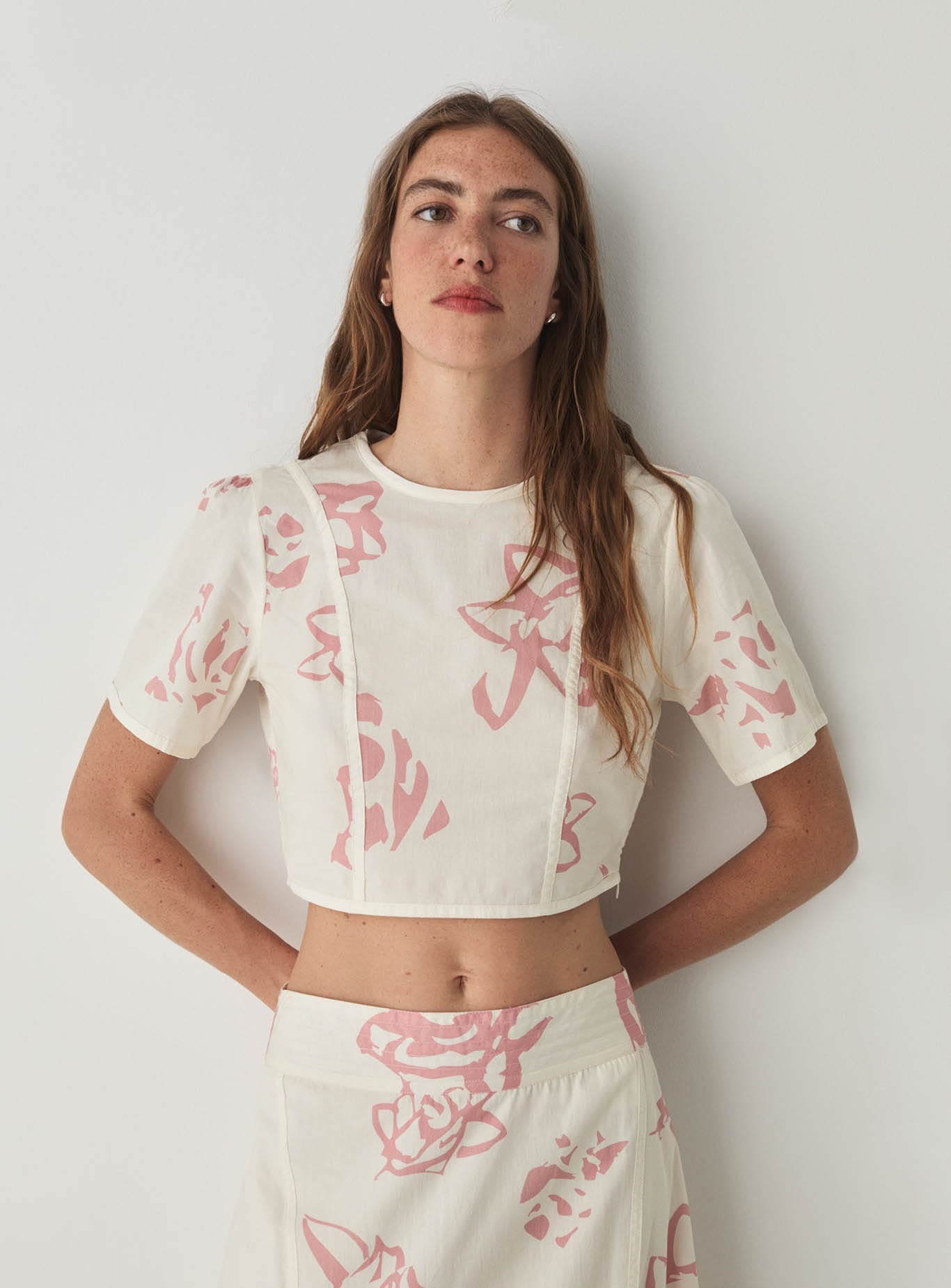 LUCILLE WHITE CROP TOP