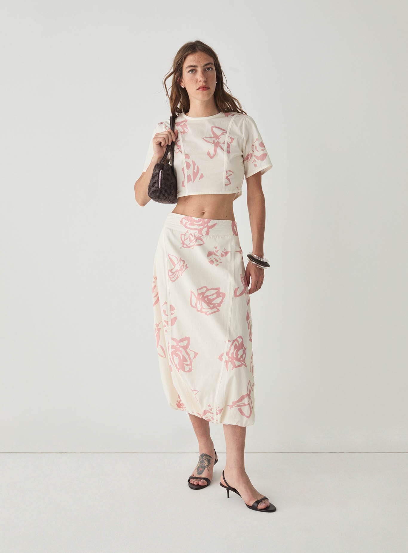 LUCILLE WHITE CROP TOP