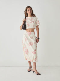 LUCILLE WHITE CROP TOP
