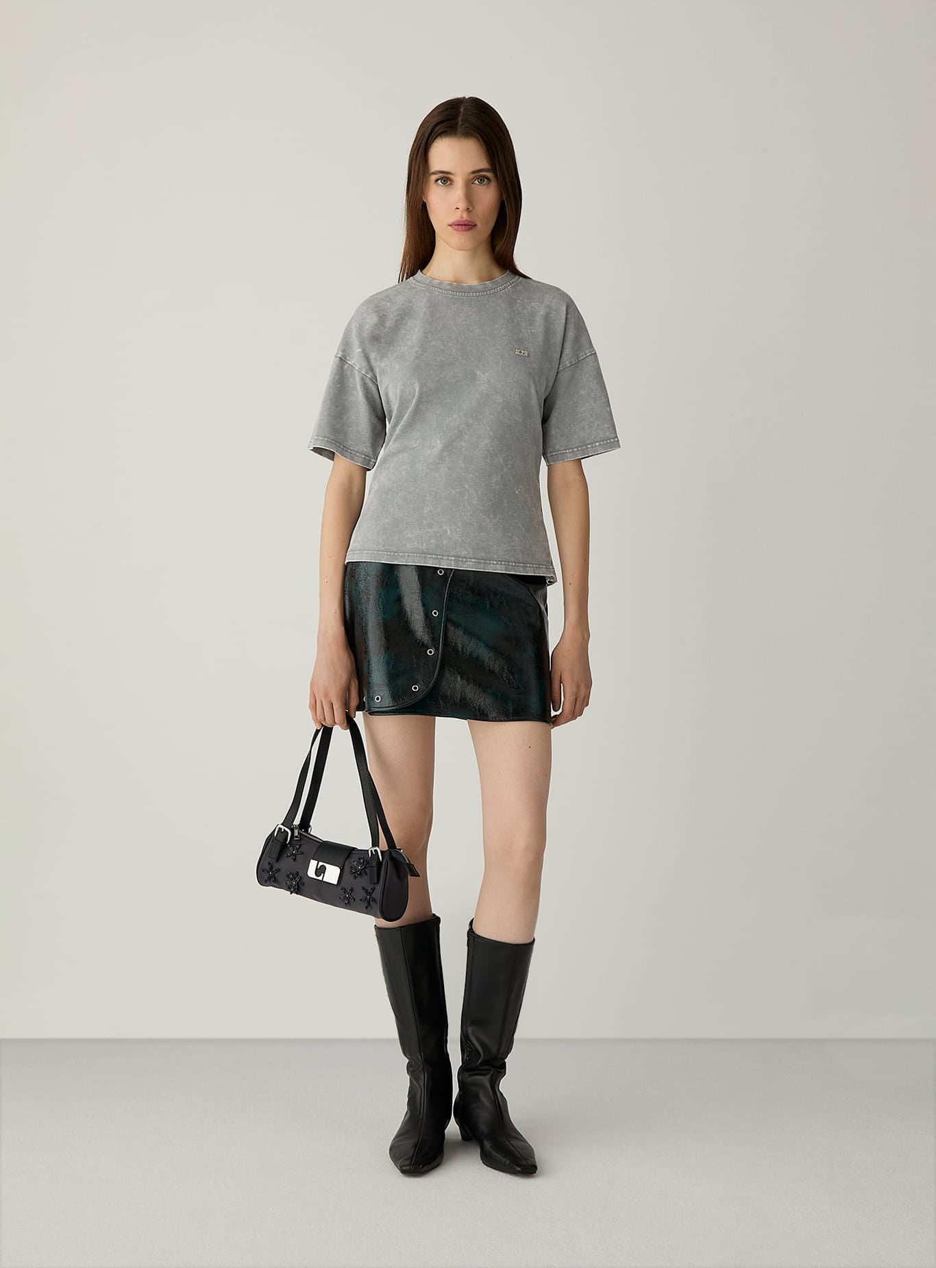 ELODIE DARK GREEN SHORT SKIRT