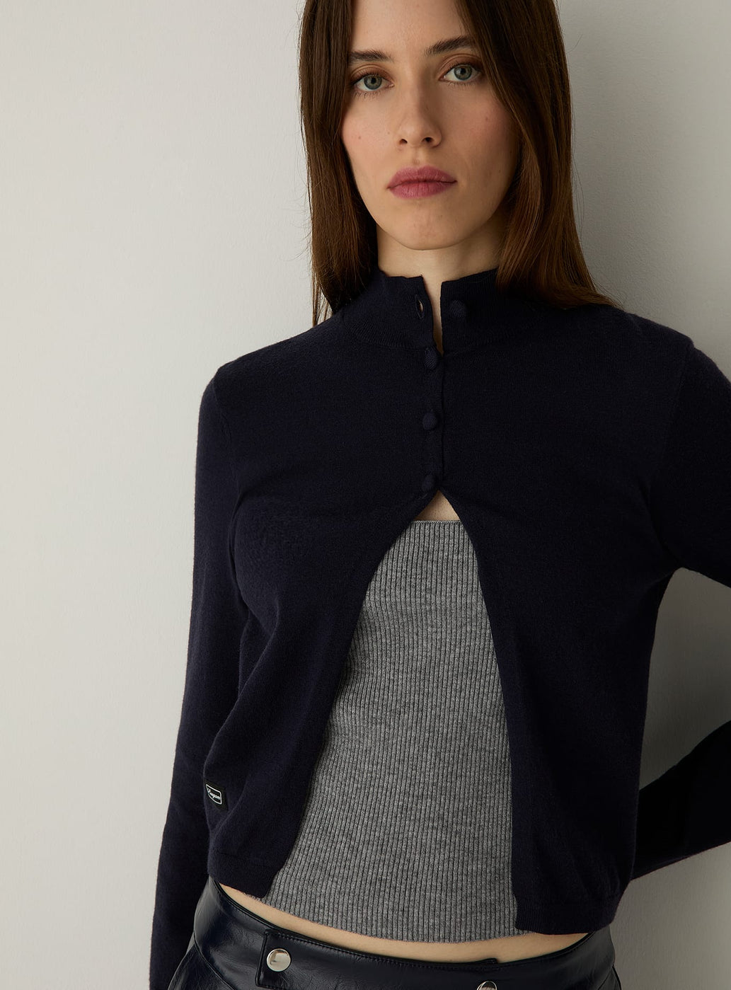 HALSEY NAVY CARDIGAN