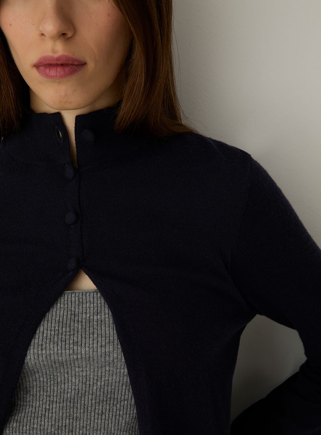 HALSEY NAVY CARDIGAN
