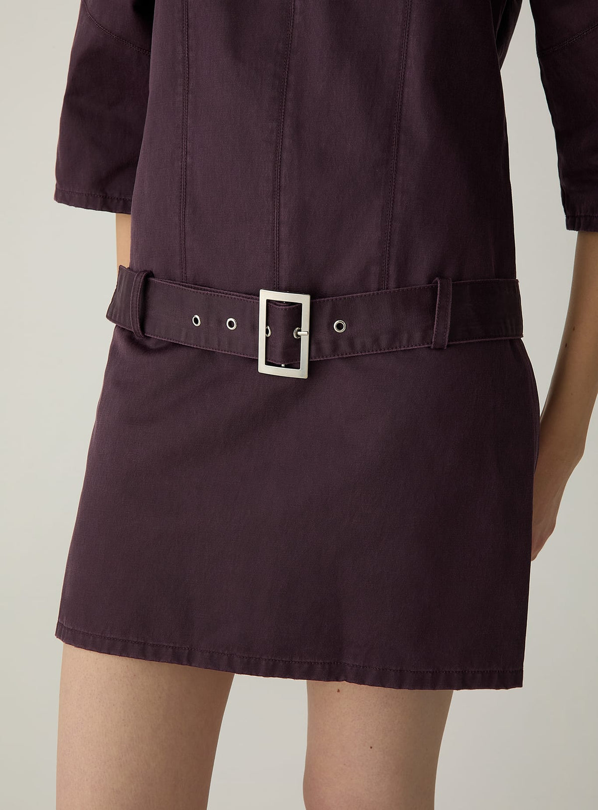YANA PLUM SHORT DRESS