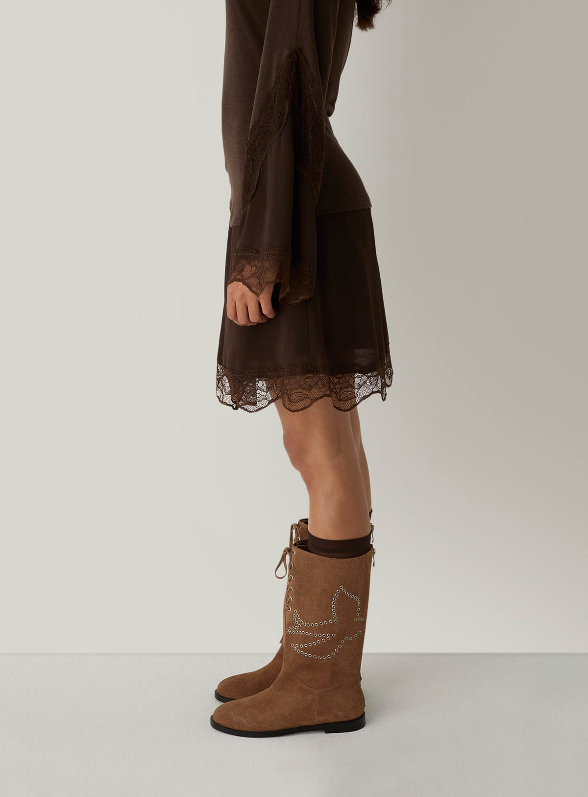 MARLO SUEDE BROWN BOOTS