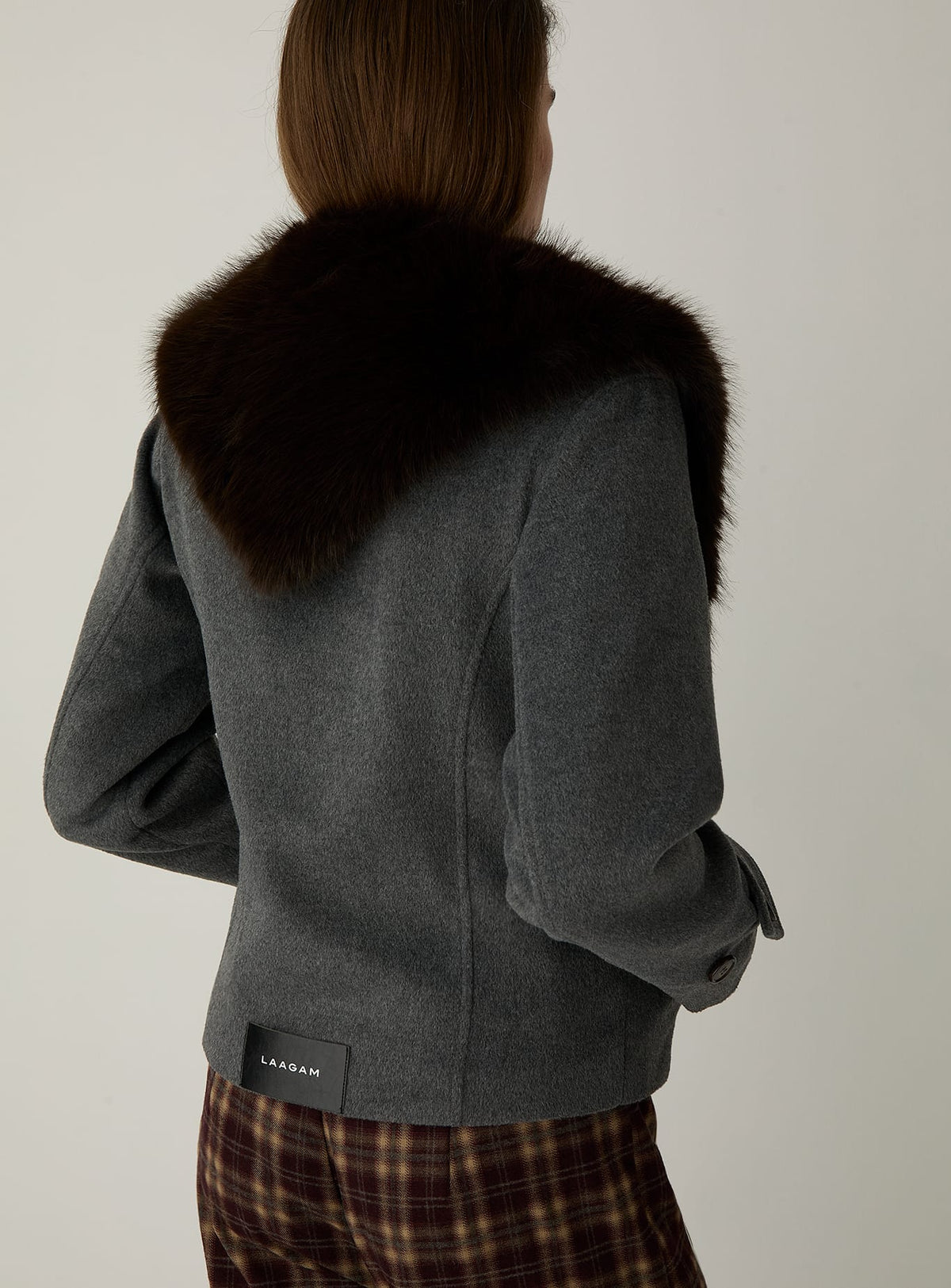 MEGEVE GREY CLOTH JACKET