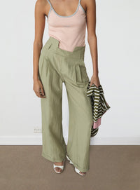MELINE KHAKI FLOW PANTS