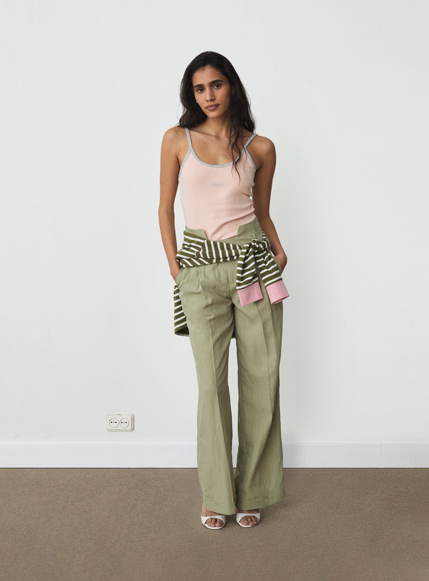 Memfis Pink Strap Tank Top | LAAGAM